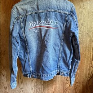 Balenciaga Classic Blue Denim Jacket